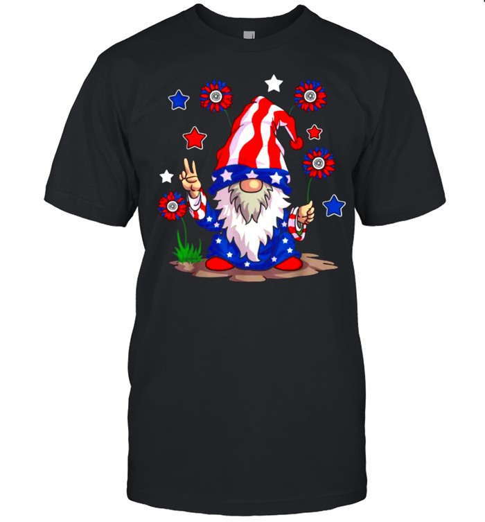 Gnomes 4Th Of July Independence American Flag T-Shirt
