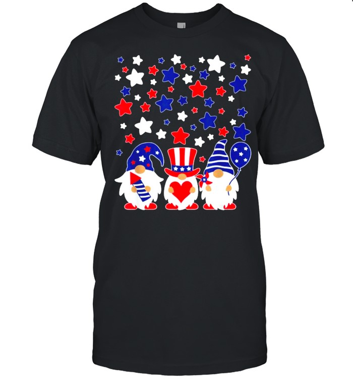 Gnomes 4Th Of July Red White And Blue T-Shirt