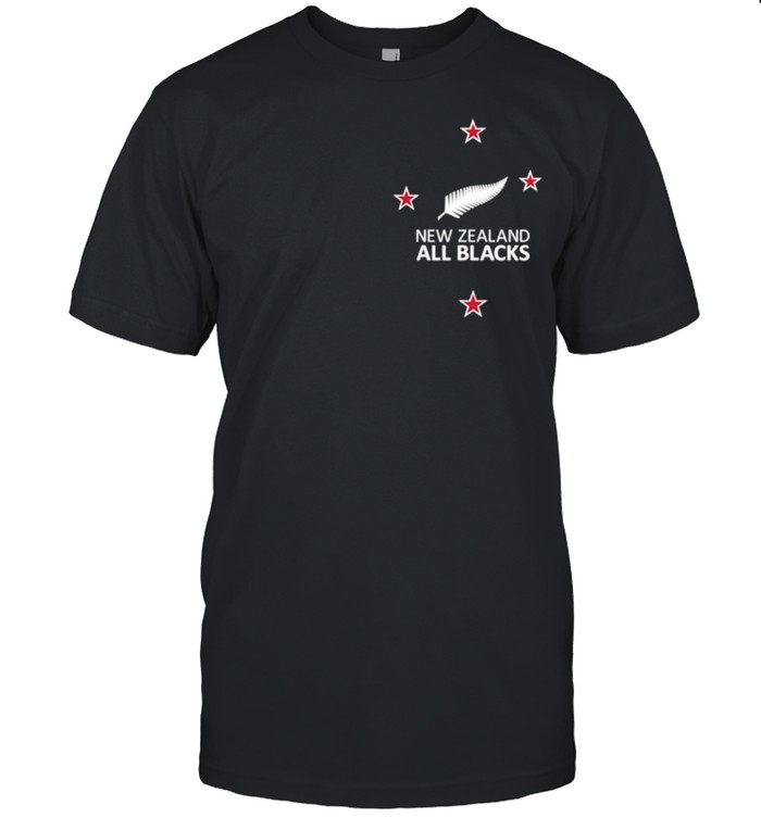 Zealand Fern Southern Nz Cross Rugby Fan Chest Placement T-Shirt