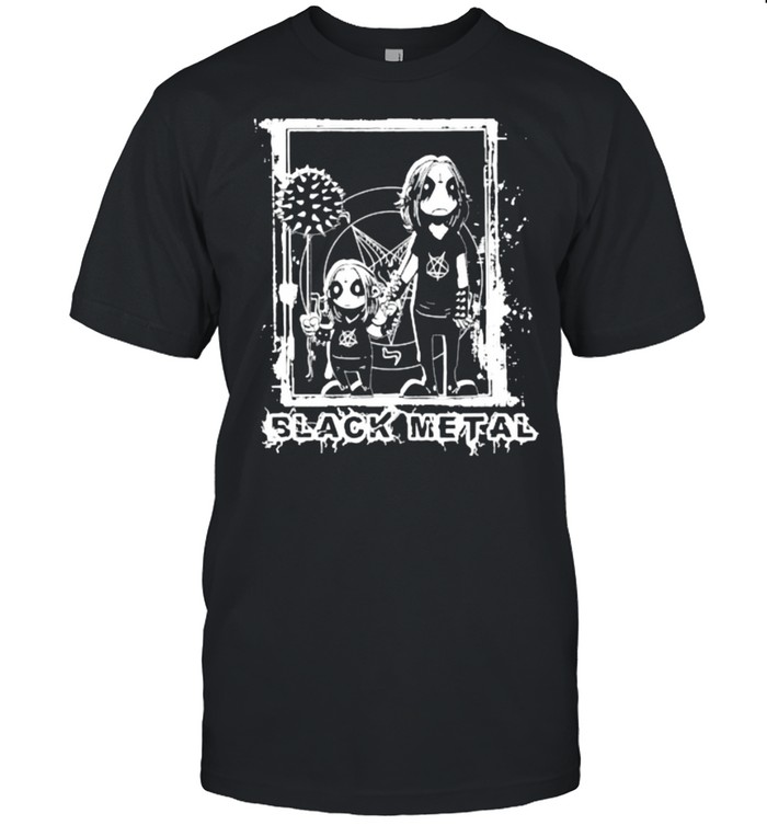 Nice Black Metal Jack Skellington T-Shirt