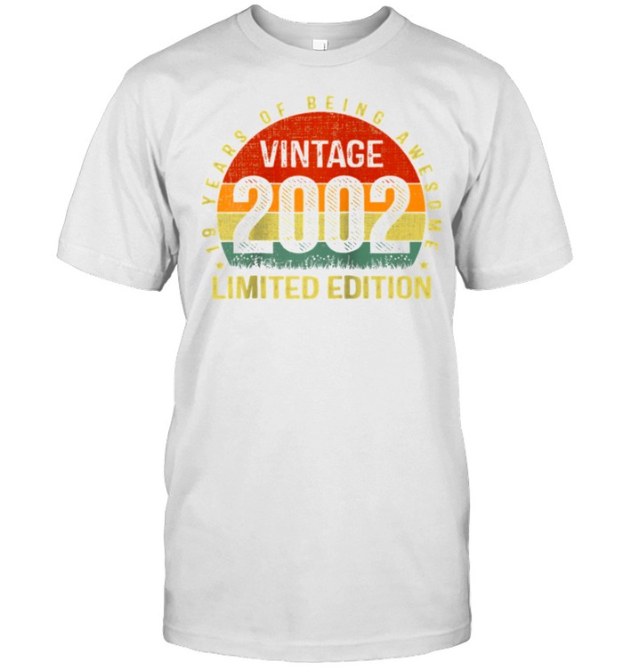 Nineteen Years Of Being Awesome 19 Years Old 19Th Birthday T-Shirt