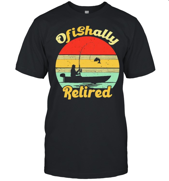 Ofishally Retired Fishing Vintage T-Shirt