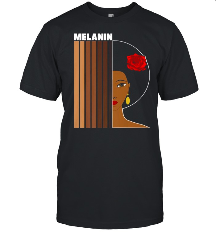 Oheneba Melanin Shades Black Pride Afrocentric Afro Queen T-Shirt