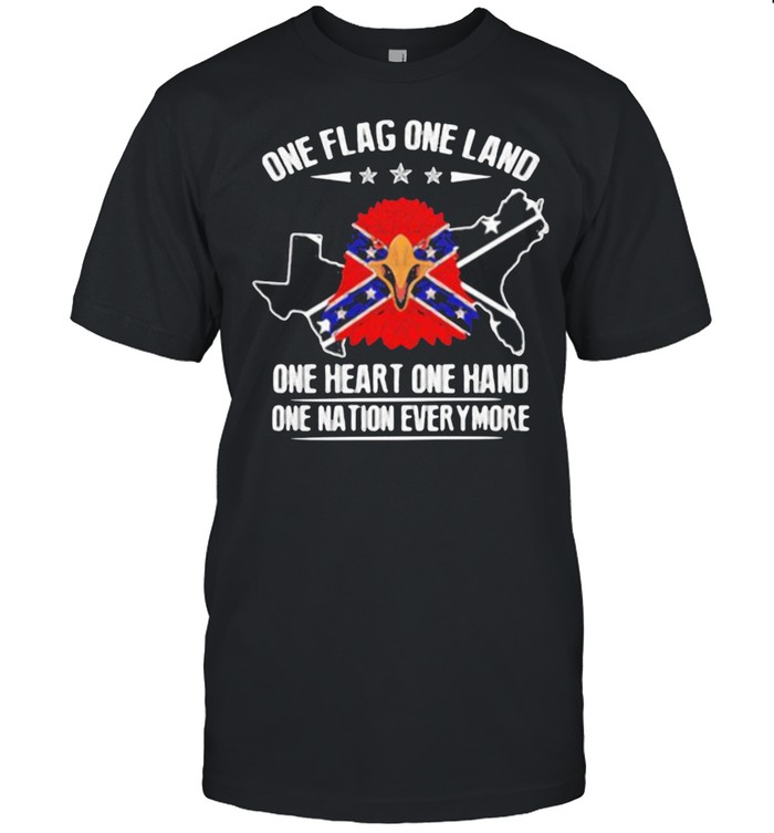 One Flag One Land One Heart One Hand One Nation Everymore Eagle Flag T-Shirt