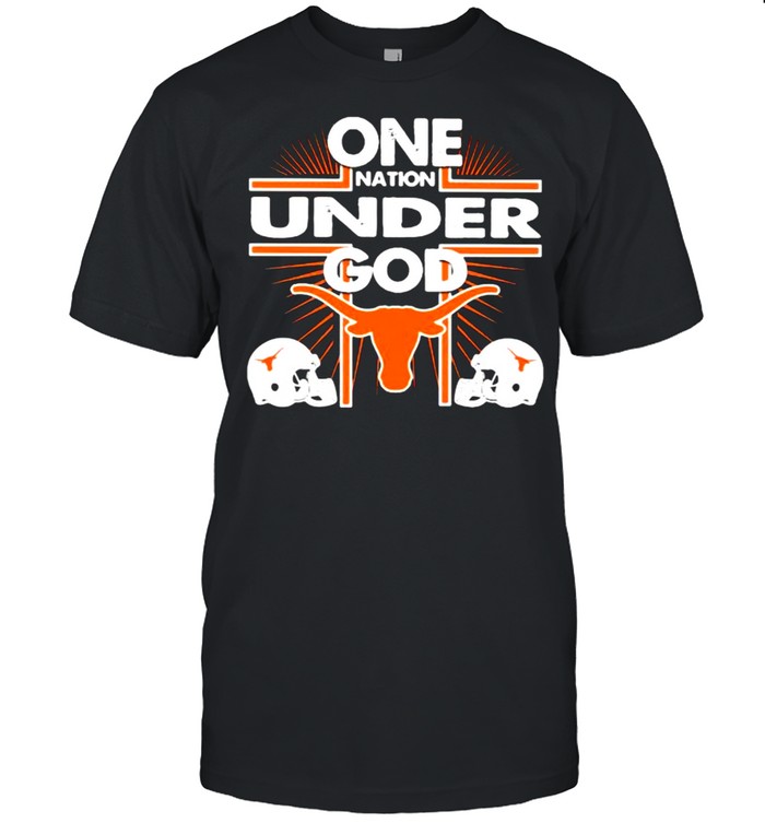 One Nation Under God Texas Baseball T-Shirt One Nation Under God Texas Baseball T-Shirt
