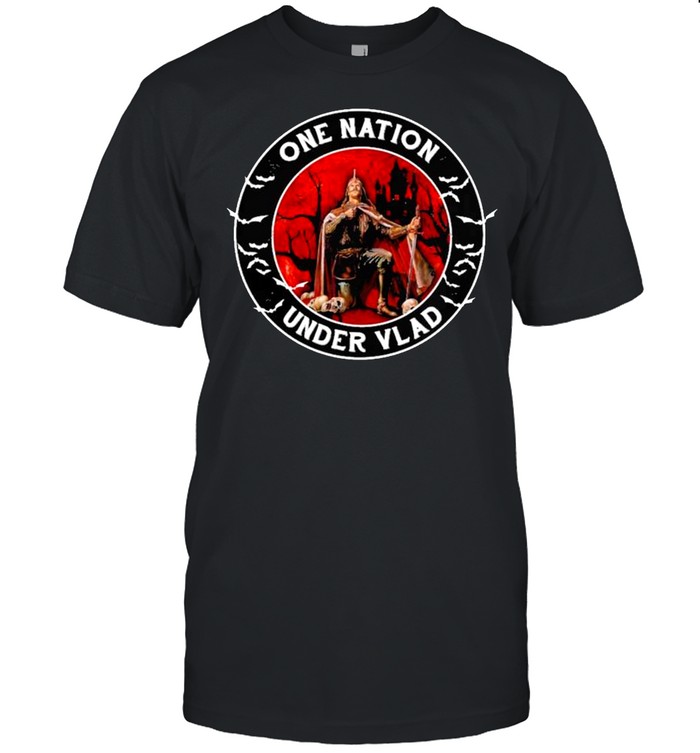 One Nation Under Vlad Blood Moon Halloween T-Shirt