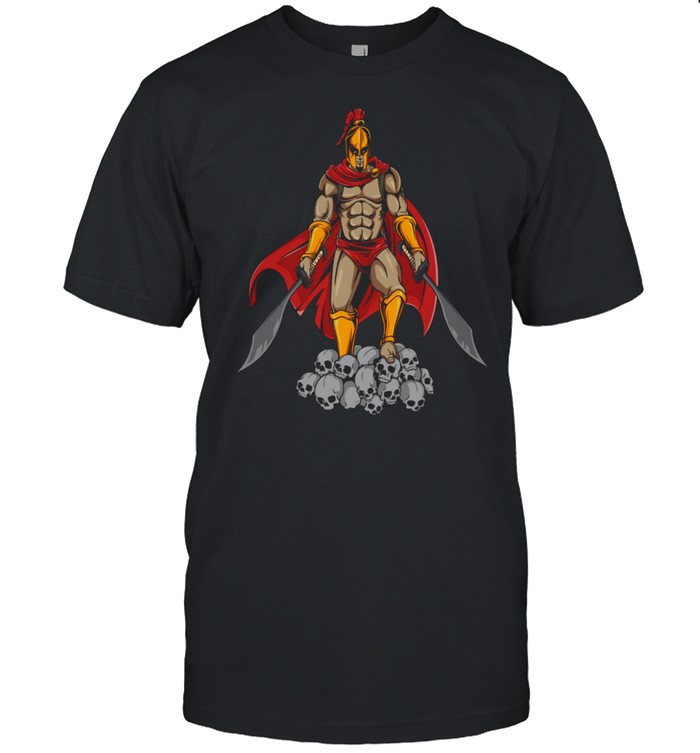 On The Skulls Of His Enemies Spartan T-Shirt On The Skulls Of His Enemies Spartan T-Shirt