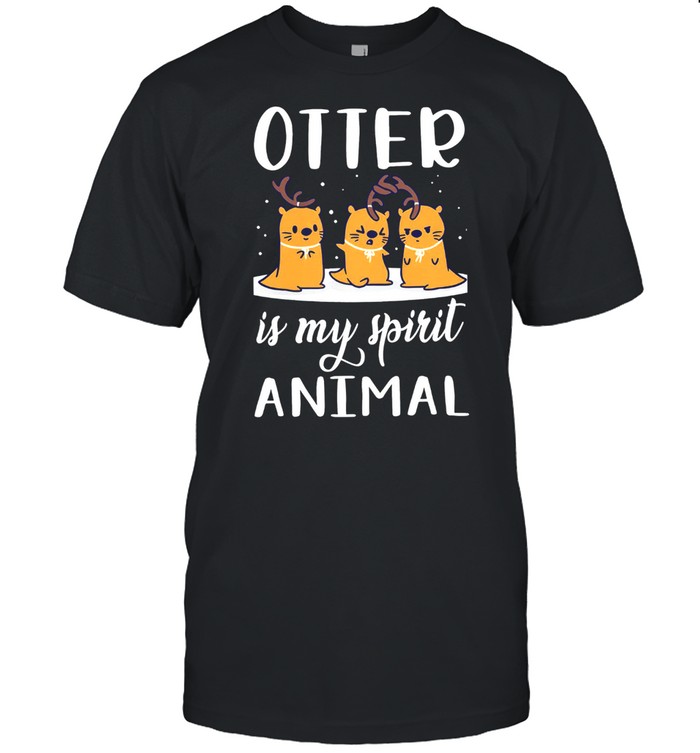 Otter Is My Spirit Animal Christmas T-Shirt Gift Classic T-Shirt