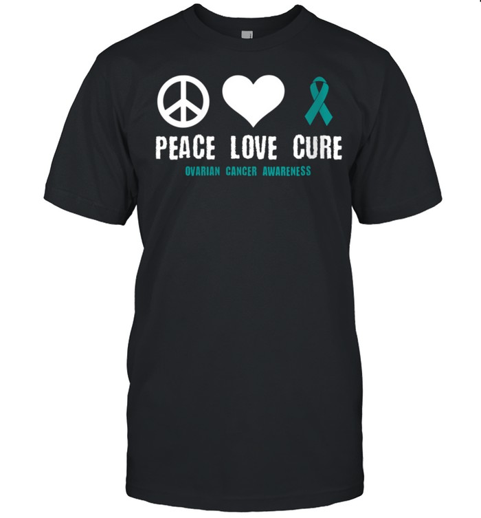 Ovarian Cancer Awareness Gynaecological Cancer Related Famil T-Shirt Ovarian Cancer Awareness Gynaecological Cancer Related Famil T-Shirt