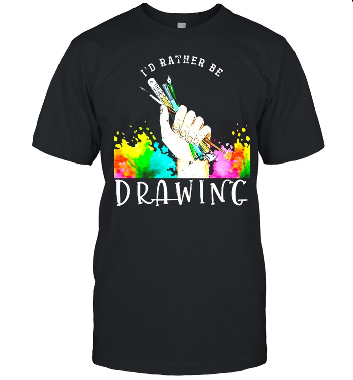 Paint Brush Painter Illustration Sketching Drawing Artist T-Shirt