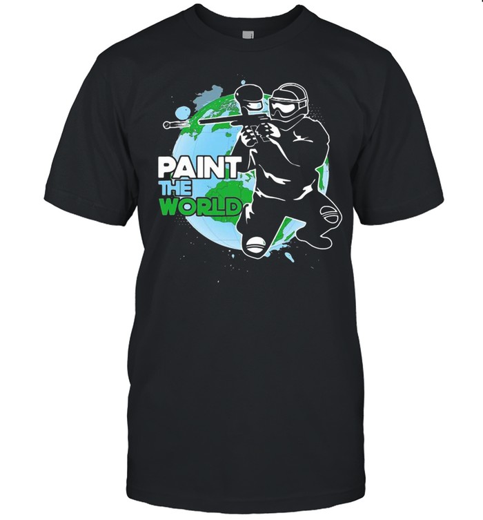 Paintball Paint The World Player Gamer T-Shirt Paintball Paint The World Player Gamer T-Shirt