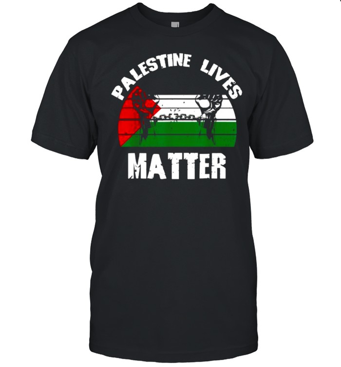Palestinian Lives Matter Palestine Flag Retro T-Shirt Palestinian Lives Matter Palestine Flag Retro T-Shirt