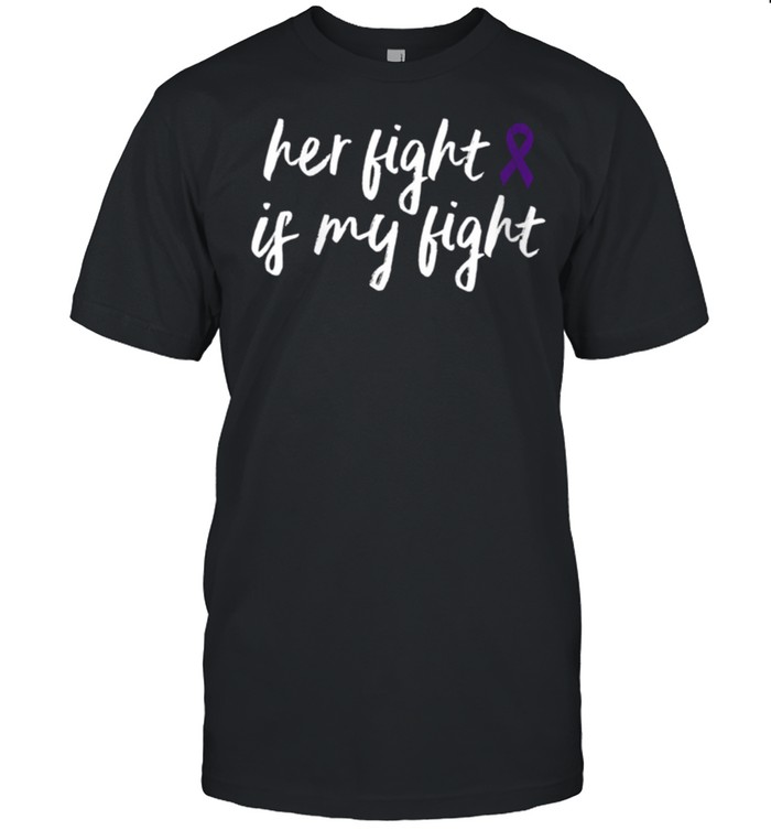 Pancreatic Cancer Awareness Products Purple Ribbon Fighter T-Shirt Pancreatic Cancer Awareness Products Purple Ribbon Fighter T-Shirt
