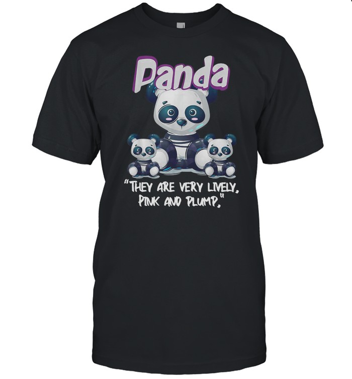 Panda With His Little Pink And Plump T-Shirt
