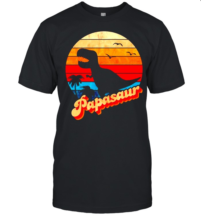 Papasaur Fathers Day Vintage T-Shirt