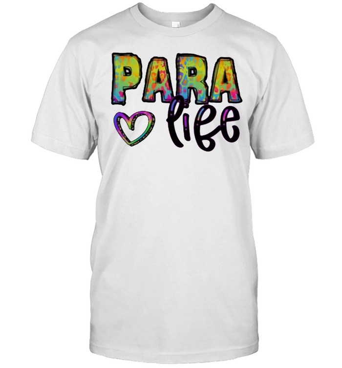 Para Life Heart Watercolor T-Shirt