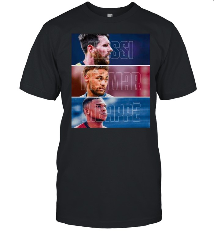 Paris Saint Germain Messi Neymar Mbappe T-Shirt Paris Saint Germain Messi Neymar Mbappe T-Shirt