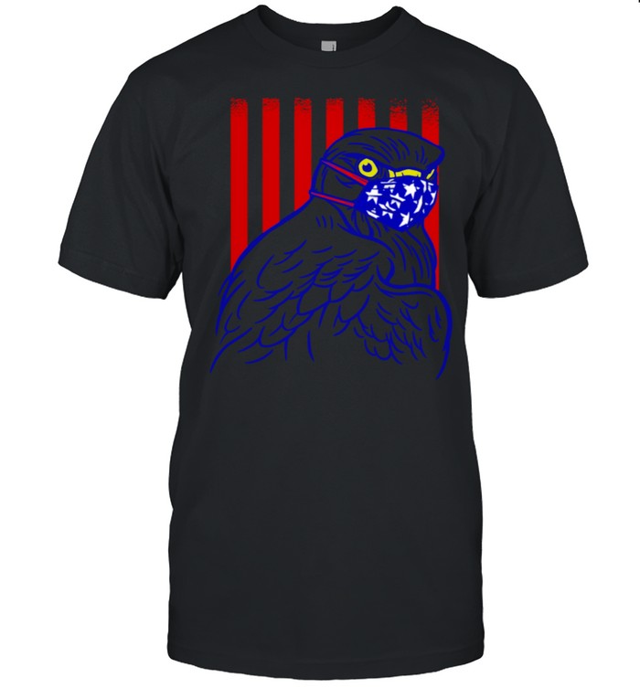 Patriotic Bald Eagle Face Mask American Flag T-Shirt Patriotic Bald Eagle Face Mask American Flag T-Shirt