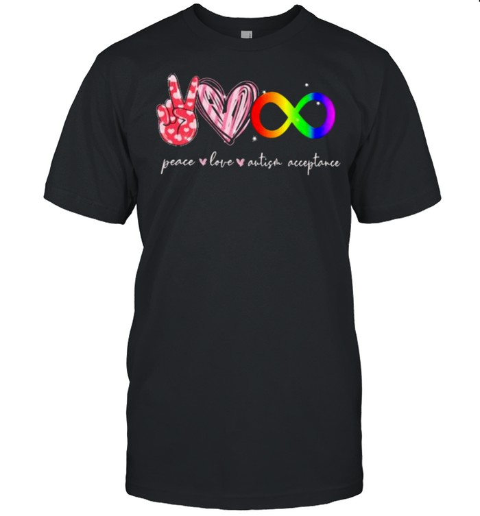 Peace Love Autism Acceptance T-Shirt