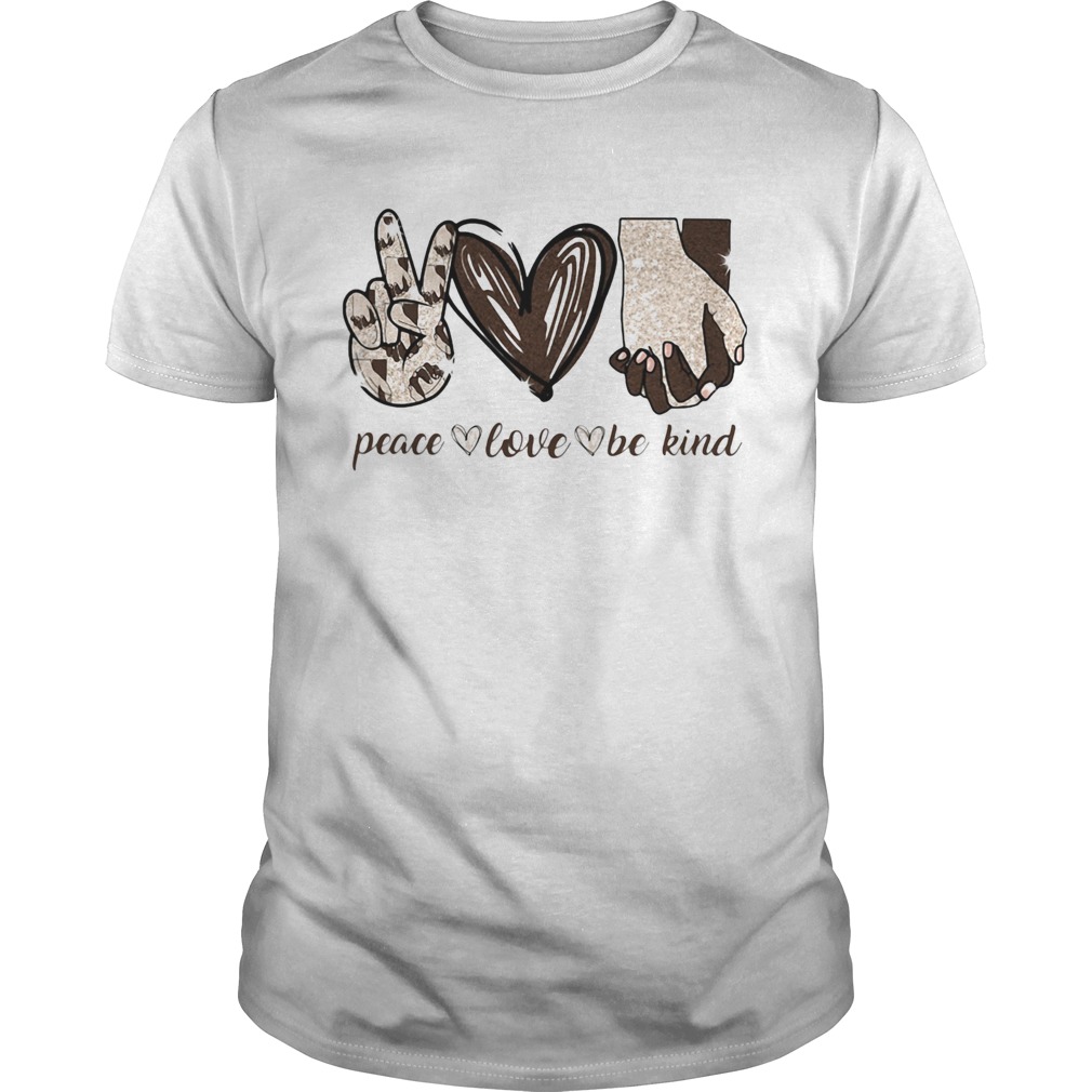 Peace Love Be Kind Heart T-Shirt
