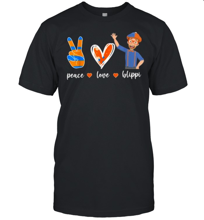 Peace Love Blippis Heart T-Shirt Peace Love Blippis Heart T-Shirt