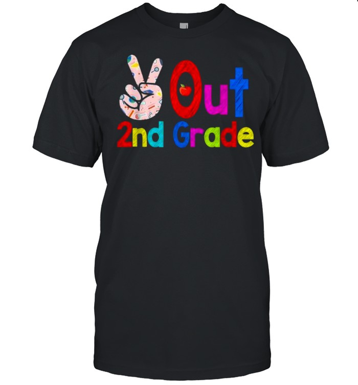Peace Out 2Nd Grade Graduation Class Of 2021 T-Shirt Peace Out 2Nd Grade Graduation Class Of 2021 T-Shirt