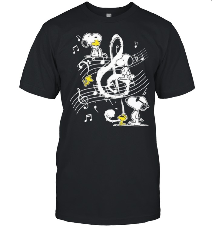 Peanuts Snoopy And Woodstock Music T-Shirt Peanuts Snoopy And Woodstock Music T-Shirt