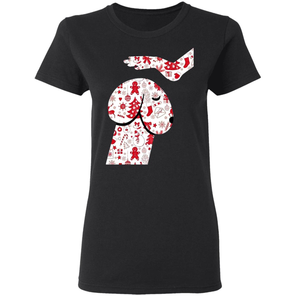 Penis-Dog-Christmas G500l Gildan Ladies’ 5.3 Oz. T-Shirt