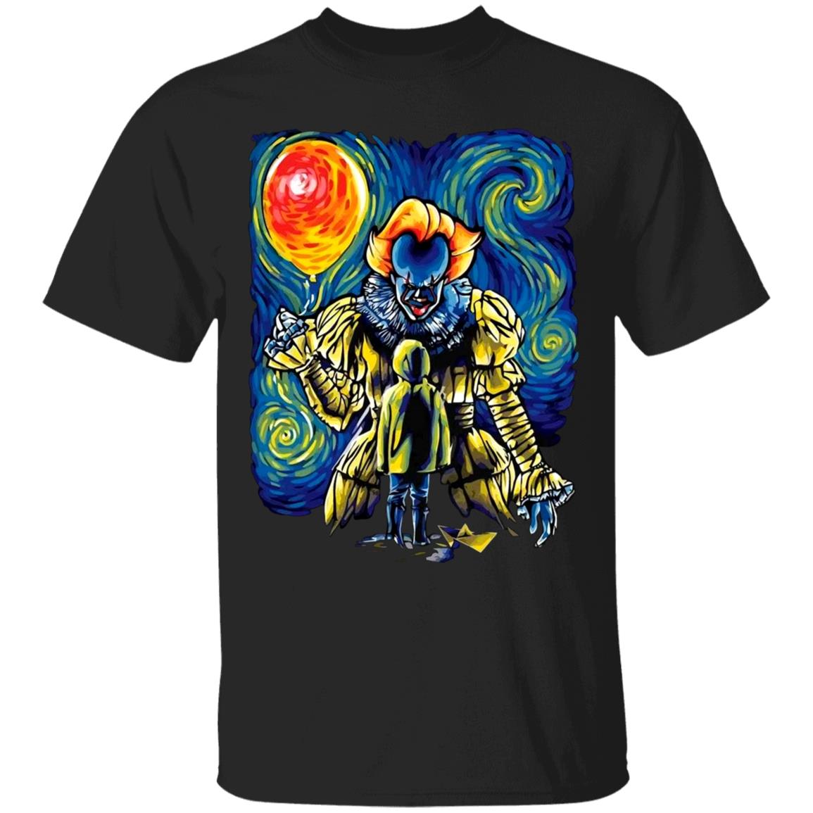 Pennywise-It-Starry-Night G500 Gildan 5.3 Oz. T-Shirt Pennywise-It-Starry-Night G500 Gildan 5.3 Oz. T-Shirt