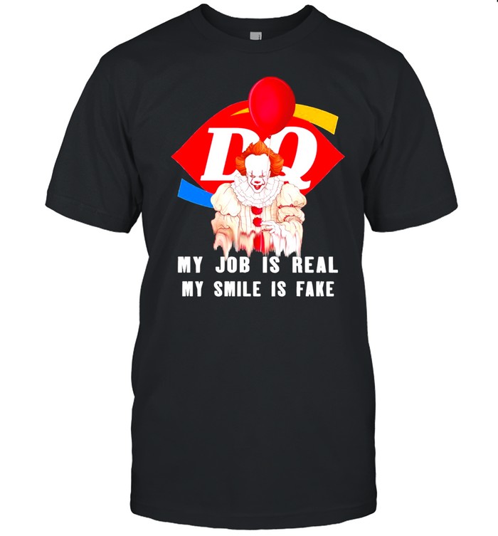 Pennywise My Job Is Real My Smile Is Fake Dq Logo T-Shirt