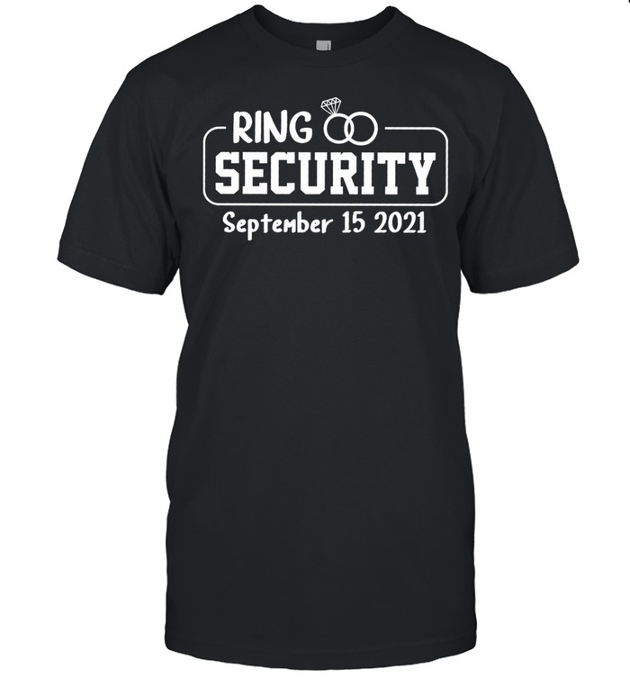 Personalized Ring Security Ring Bearer Outfit Wedding Day T-Shirt Personalized Ring Security Ring Bearer Outfit Wedding Day T-Shirt