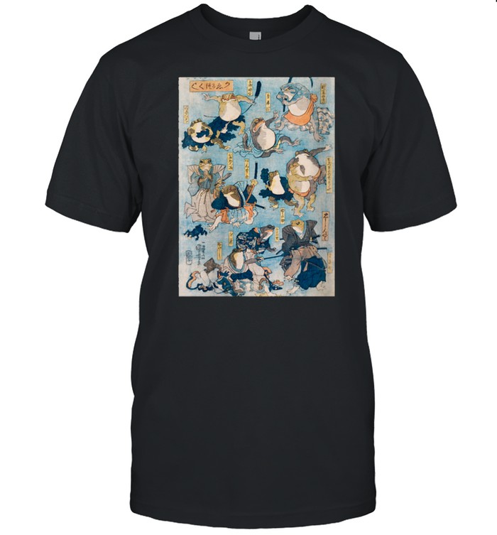 Personified Frogs In Traditional Japanese Costume T-Shirt Personified Frogs In Traditional Japanese Costume T-Shirt