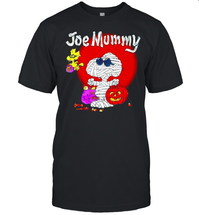 Snoopy And Woodstock 1990S Joe Mummy Halloween T-Shirt