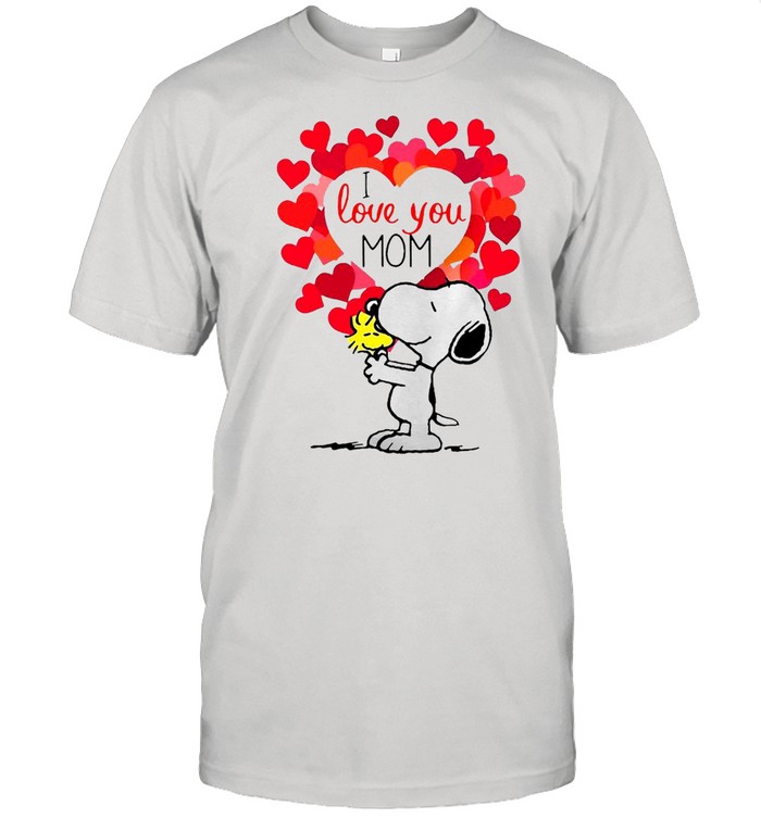 Snoopy And Woodstock I Love You Mom T-Shirt
