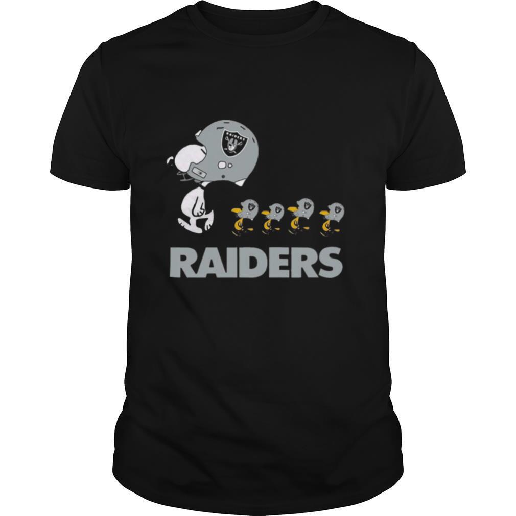 Snoopy And Woodstock Oakland Raiders T-Shirt Snoopy And Woodstock Oakland Raiders T-Shirt