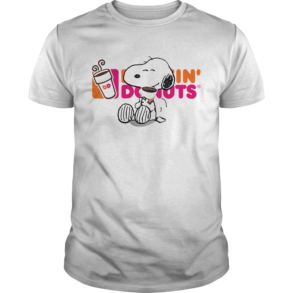 Snoopy Drinking Dunkin’ Donut T-Shirt Snoopy Drinking Dunkin’ Donut T-Shirt