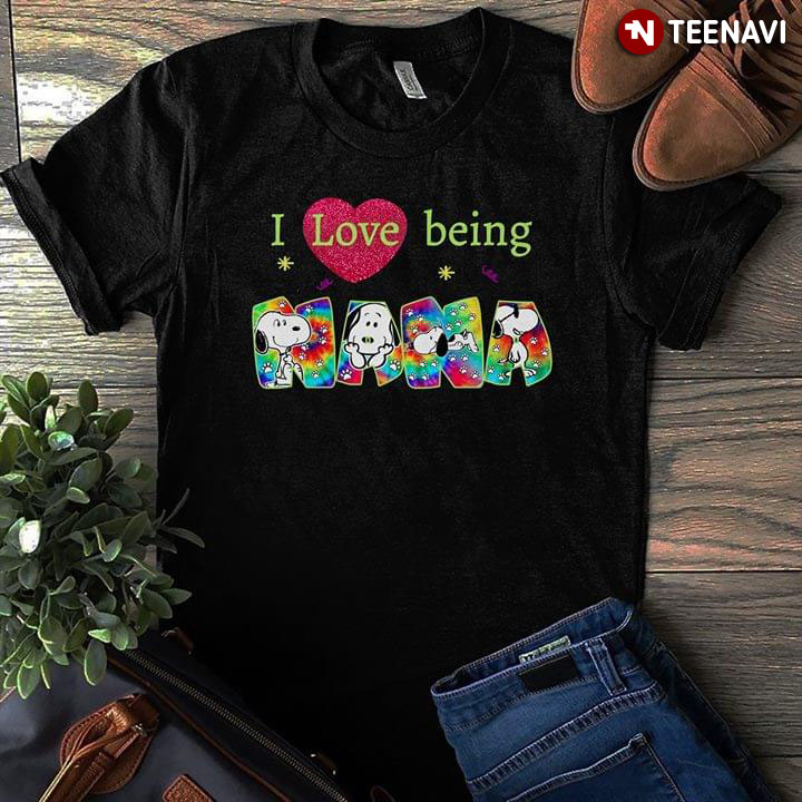 Snoopy I Love Being Nana T-Shirt