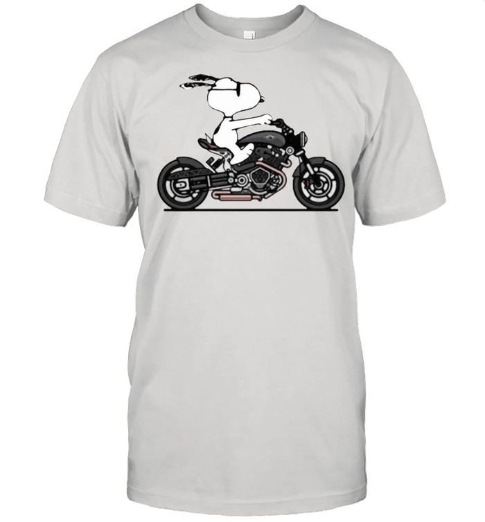 Snoopy Running Motorcycle T-Shirt