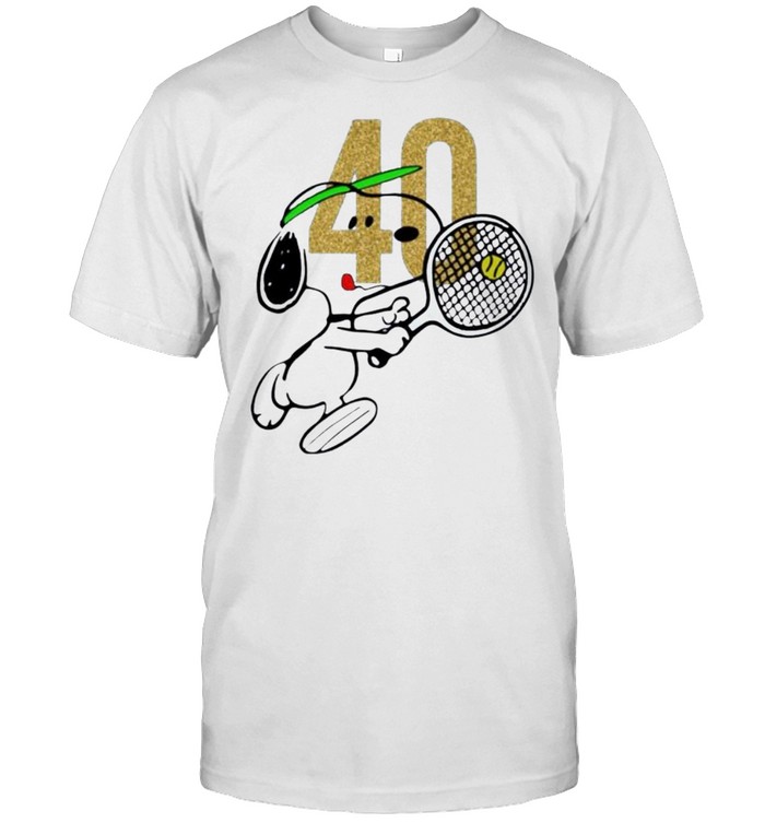 Snoopy Tennis 40 T-Shirt Snoopy Tennis 40 T-Shirt
