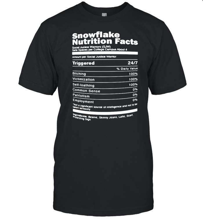 Snowflake Nutrition Facts T-Shirt