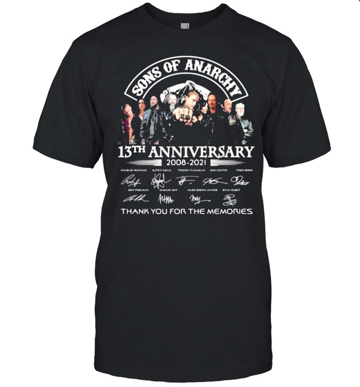 Sons Of Anarchy 13Th Anniversary Thank You For The Memories T-Shirt