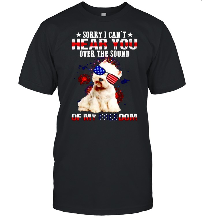 Sorry I Cant Hear You Over The Sound Of My Freedom America T-Shirt