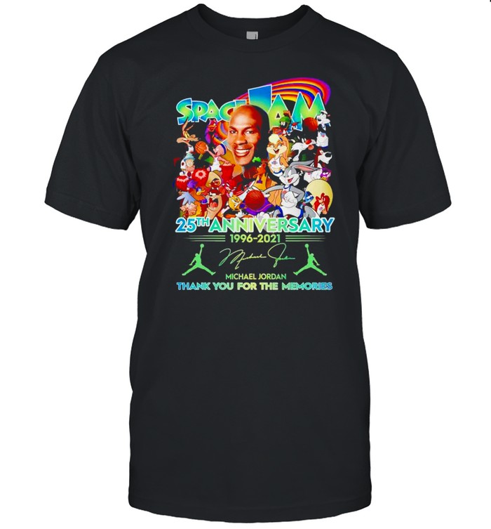 Space Jam 25Th Anniversary 1996 2021 Michael Jordan Thank You For The Memories T-Shirt