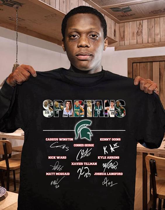 Spartans Nick Ward Cassius Winston T-Shirt Spartans Nick Ward Cassius Winston T-Shirt