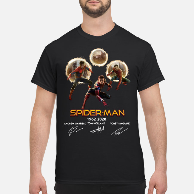 Spider-Man 1962-2020 Andrew Garfield Tom Holland Tobey Maguire Signature T-Shirt