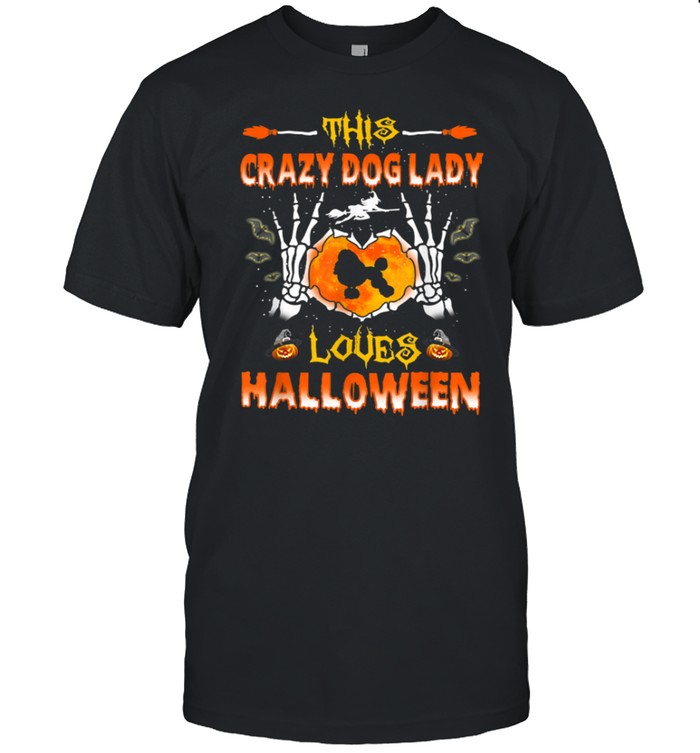 This Crazy Dog Lady Poodle Loves Halloween Costume T-Shirt