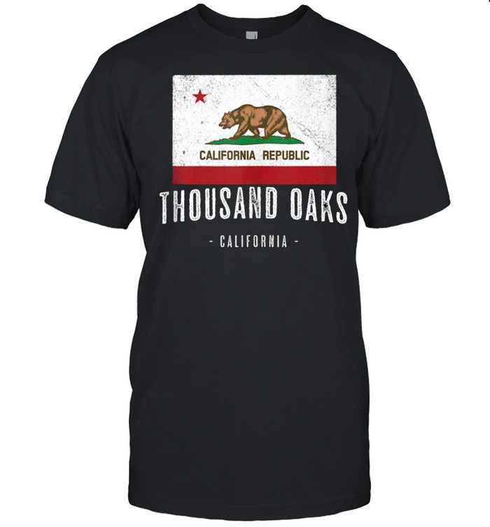 Thousand Oaks California Cali City Souvenir Ca Flag Top T-Shirt