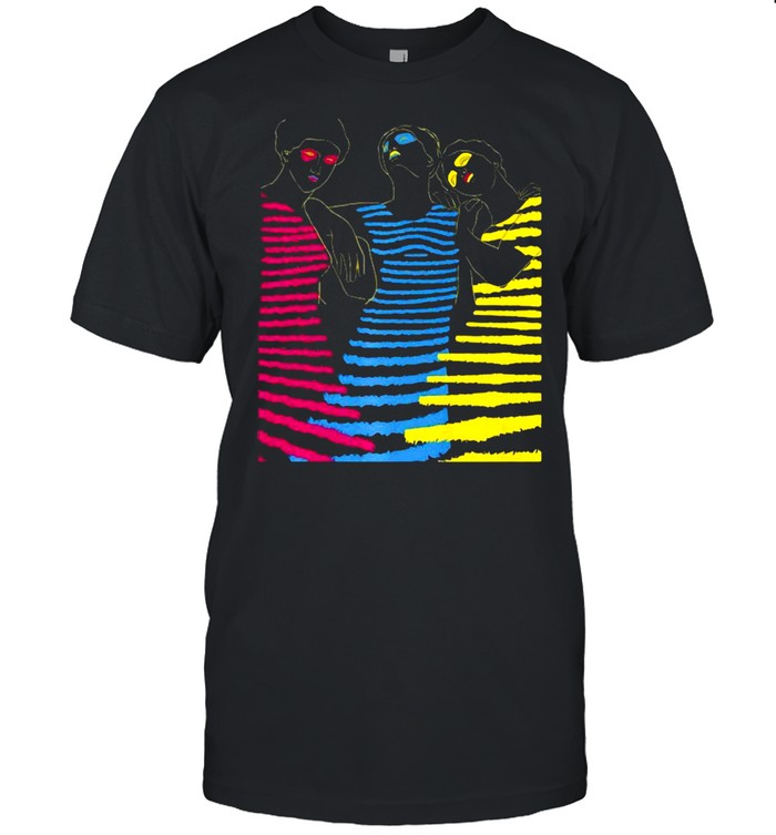 Three Sisters Women Trio Cmyk Illustration T-Shirt Three Sisters Women Trio Cmyk Illustration T-Shirt