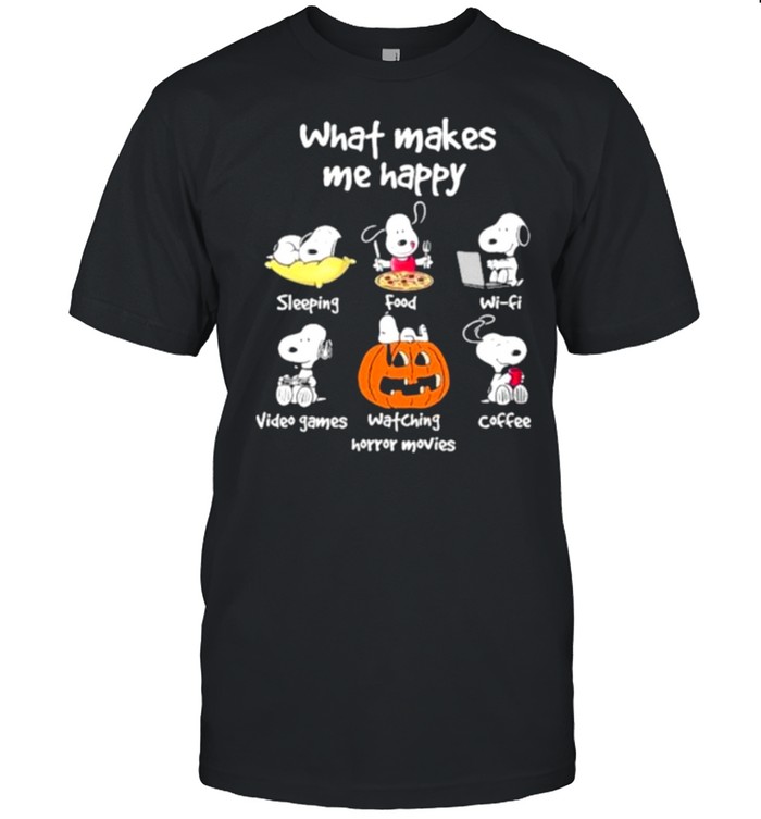 What Makes Me Happy Snoopy T-Shirt