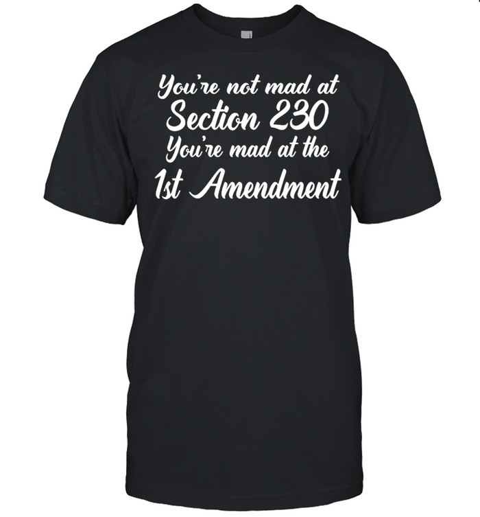 Youre Mad At The Section 230 Youre Mad At The 1St Amendment T-Shirt